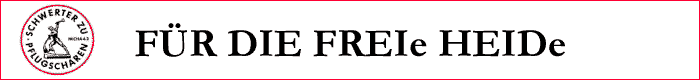Banner "F&uuml;r die FREIe HEIDe"